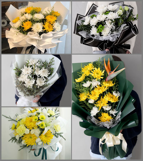 四川成都彭州市葛仙山镇万年社区白事花束代送
